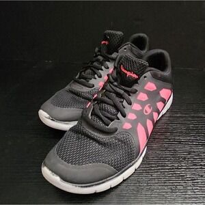 Champion Memory Foam Tennis Shoes Black‎ Hot Pink Women's size 7